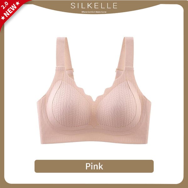 PACK OF 2 : Upgraded Pilates Lace Bra - Anti-Sagging & Adjustable BR-VLK1008