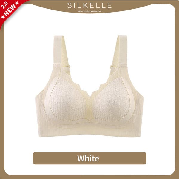 PACK OF 2 : Upgraded Pilates Lace Bra - Anti-Sagging & Adjustable BR-VLK1008