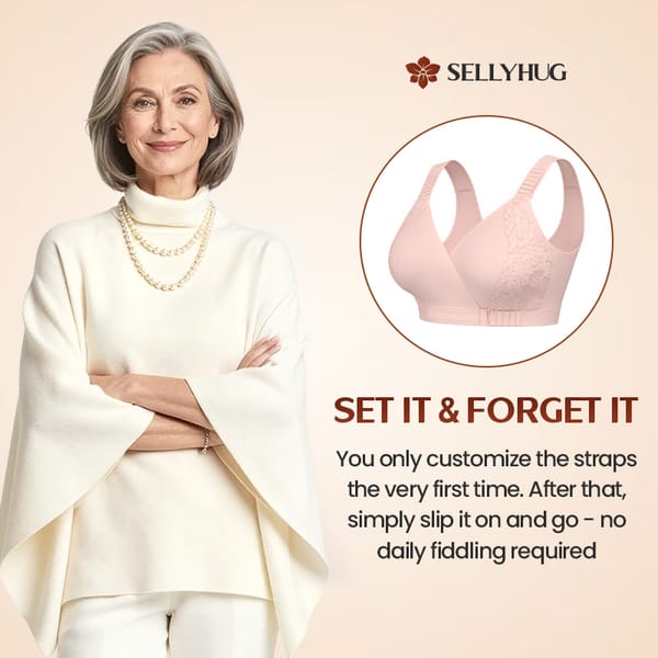 PACK OF 3 Ultimate Comfort Front -Wrap Bra VLK 1062
