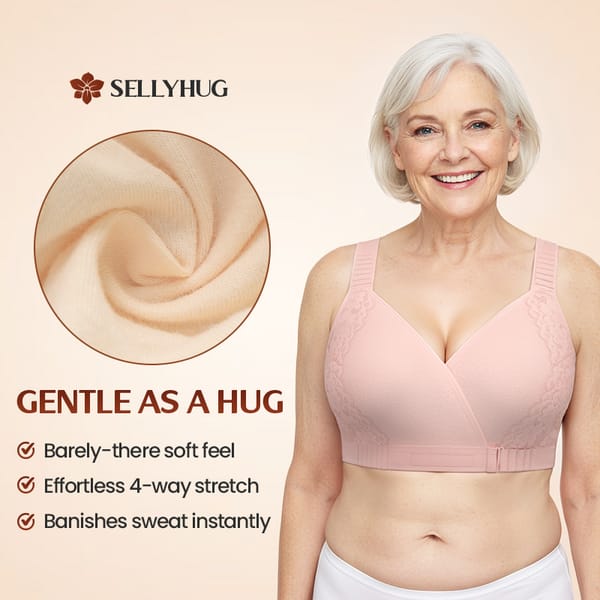 PACK OF 3 Ultimate Comfort Front -Wrap Bra VLK 1062
